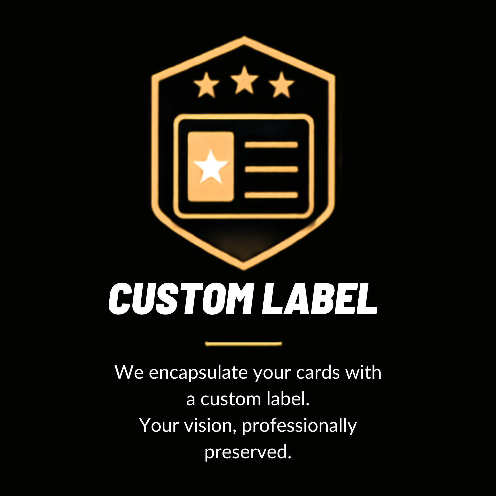 Custom Label | TCG/Sport *No Grades